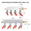MRbrew Gas Manifold, CO2 Gas Distributor, 5/16'' Barb Fitting Beer
