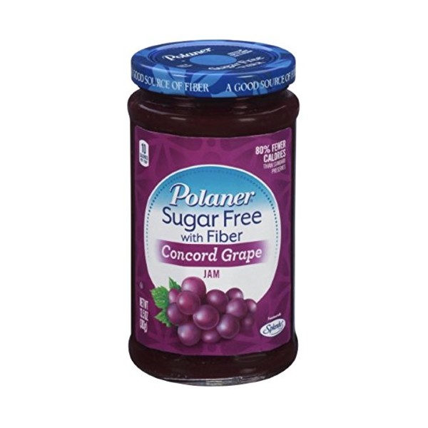 Polaner Concord Grape, Sugar Free With Fiber Preserves, 13.5oz