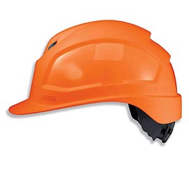 Uvex Pheos IES Protective Helmet - Ventilated Work Helmet for Construction Site - Orange