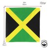 Motique Accessories Large Cotton Bandanas - Jamaican Flag- Green Black