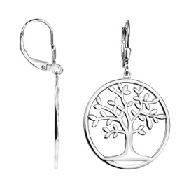 SOFIA MILANI - 20790 Women's Earrings 925 Silver Tree of Life, Sterling Silver, No Gemstone