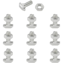 10 Sets T Slot Bolts and Nuts Kit,M8x20mm T-Slot Drop-in Stud Sliding Screws
