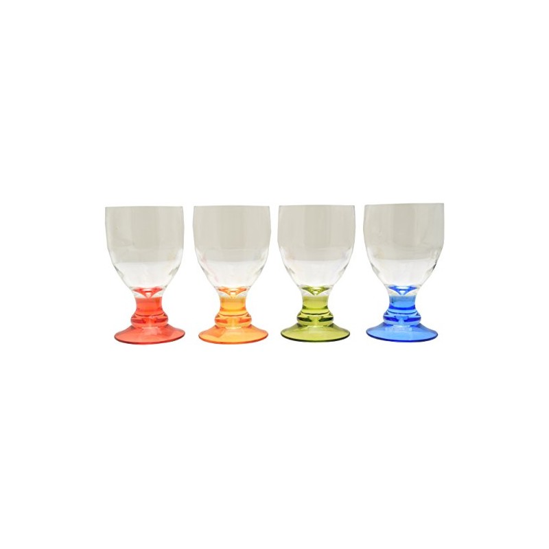 Flamefield T0186M Party Bella Acrylic Wine Goblets - Pack of