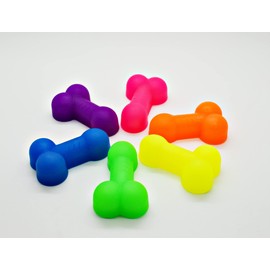 Mini Willy Soap Favours - Organza Bag - Rainbow Colours - Hen Party Novelty Guest Gift Favour - Vegan (12)
