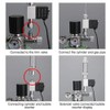 DONGKER CO2 Solenoid Valve, DC 12 V Aquarium CO2 Regulator,