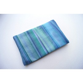 Batik Fabric Travel Size Tissue Holder in Shades of Blue