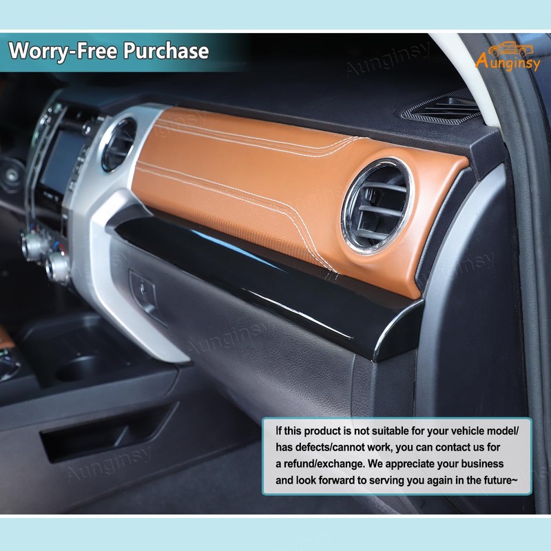 Aunginsy Central Control Dashboard Panel Strips Trim Compatible with Toyota
