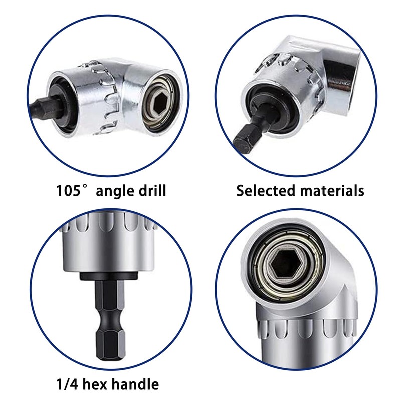Aiweijia 105 Angle Screwdriver Set Socket Holder Adapter Adjustable Bits