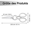 Kitchen Scissors, Multi-Purpose Kitchen Scissors, 20 cm Stainless Steel Multifunctional