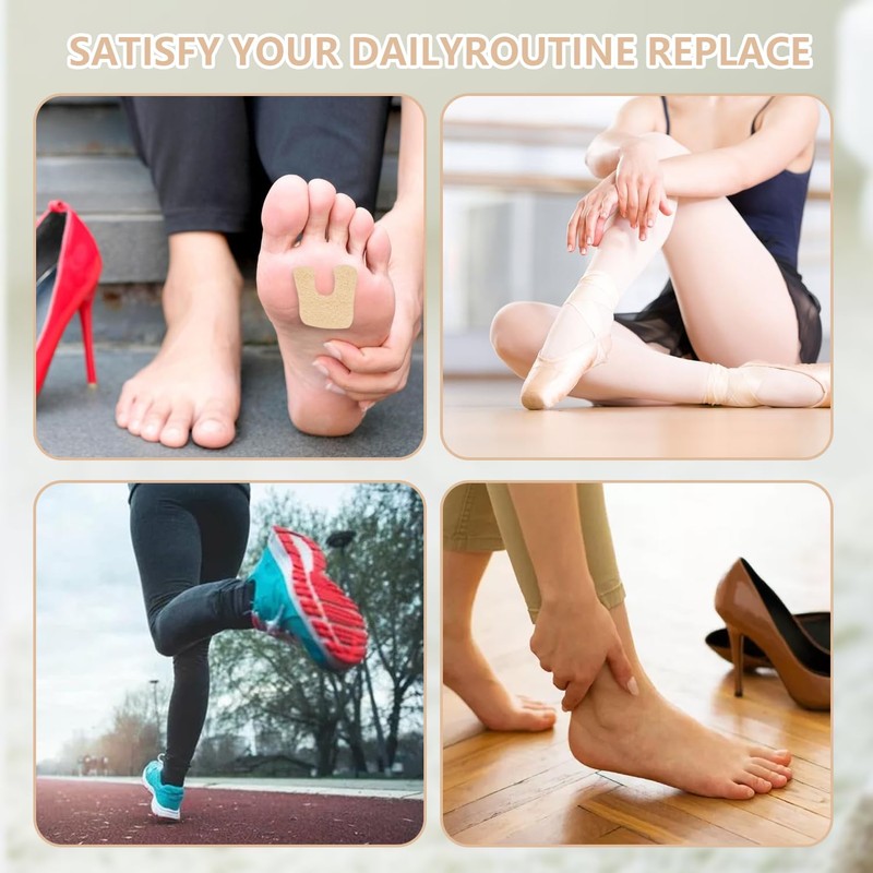 QIYUDA 24 Pieces Callus Pads for Bottom of Foot, Adhesive