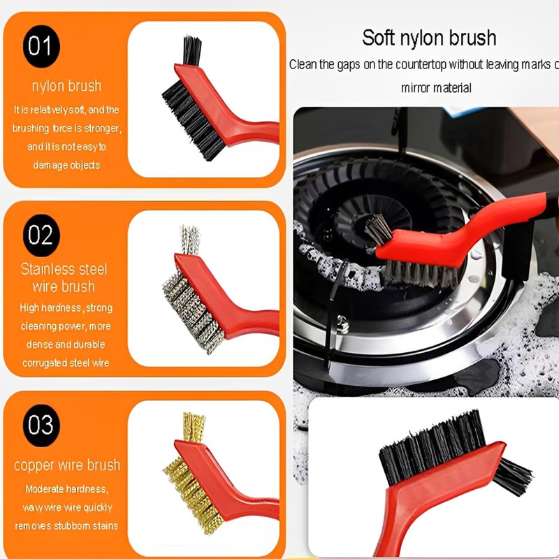 11 Pcs Brass Brush, Brass Wire Brush, Wire Brush Set,