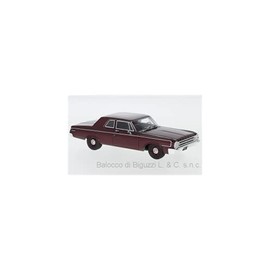 Neo Scale Models Scale Model Compatible with Dodge 330 Sedan 1964 Metal Dark Red 1:43 NEO47223