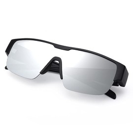 TINHAO Over Glasses, Polarized Over Sunglasses, Lightweight TR90 Sports Sunglasses, Polarized Lenses, UV Protection, Reflective Light, Strong Light, Glare Protection, Driving, Golf, Fishing, Running, Outdoors, Men's, Women's, Polarized Sunglasses, Grey M