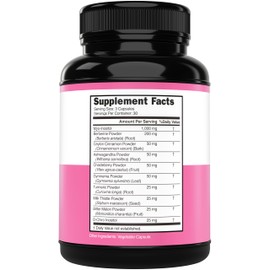 Myo-Inositol & D-Chiro Inositol Complex (90 Count) Myo & D-Chiro Inostiol Supplement with Berberine Ceylon Cinnamon Support Hormone Balance for Womens Third Party Tested Vegan Safe & USA Made