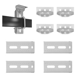 CYGIVC 8" Galvanized Swivel Top Bunk Bracket 4 Set,Adjustable Boat Trailer Bunk Brackets for 3"x3",2"x3",1.5"x3" Boat Trailer Crossmember,11 Gauge Steel