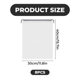 10Pcs Shoe Bags for Travel, Portable Men's and Women's Drawstring Bags Small, Shoe Bag for Storage, Multifunctional Waterproof-White Transparent