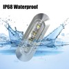 ALFU 10PCS White DC12V-24V 4 LED Side Marker Indicator Lights