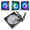 140mm ARGB PWM Chassis Fan, Addressable RGB Cooling Fan 5V