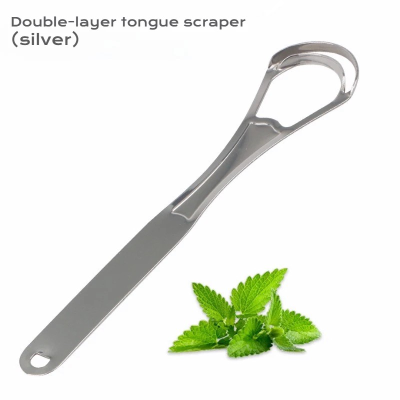 Stainless Steel Tongue Scraper for Daily Oral Care – Reusable