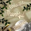 3 Pieces Wooden Grateful Thankful Blessed Wall Decor,Home Sign Wall