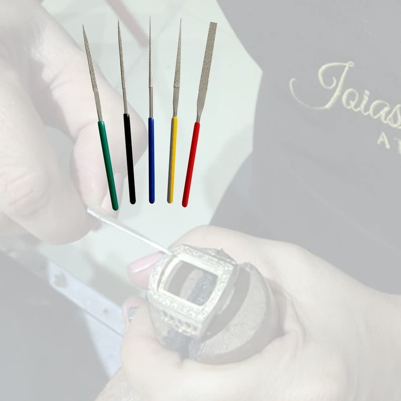 S1 Deluxe 5-Piece Diamond Small Files Set DI-100 Miniature for