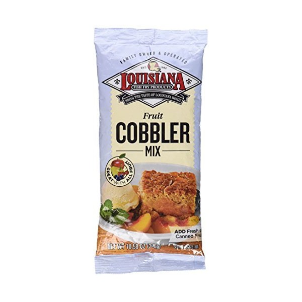 Louisiana Fish Fry Products, Cobbler Mix, 10.58oz Bag (Pack of 3) by Louisiana Fish Fry