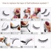 IKIBITY Self-Adhesive Eyelashes No Glue Involved Fake Lashes Extensions Reusable