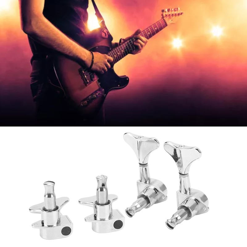 4Pcs String Tuning Key Metal Corrosion Resistance 2R2L Sealed Electric