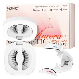 LASHVIEW Pestañas Magnéticas Con Aplicador, Reutilizables, Suaves, De Aspecto Natural, Sin Pegamento. Rcm02-N