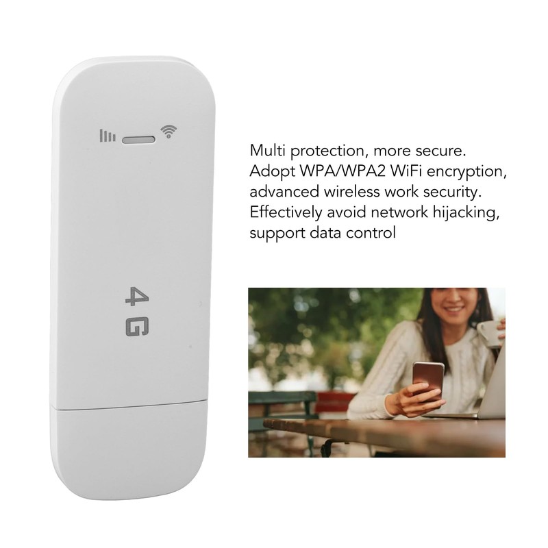 4G LTE USB Portable Router, Support 10 Devices, Plug and