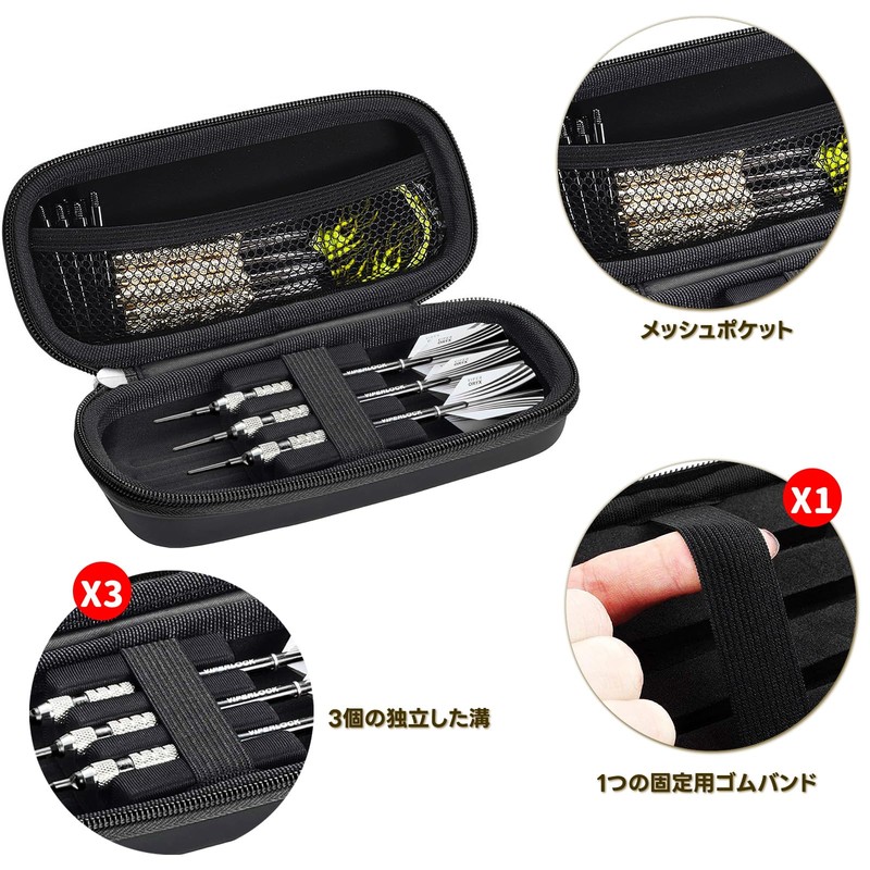 Mocamoro Dart Case EVA Dart Camping Case Shockproof (3 Pack),