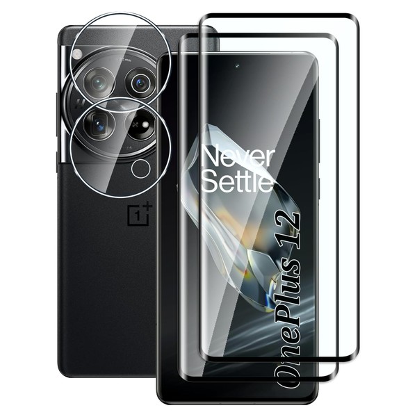 Fyqzio Tempered Glass Screen Protector Compatible with OnePlus 12 and