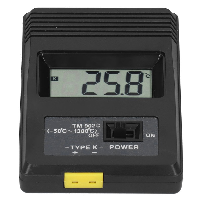 Digital Temperature Meter LCD Display Environment Thermometer Measuring Tool TM902C