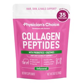 Physician Choice Polvo Péptidos Colágeno Absorción Mejorada Apoya Cabello Piel Uñas Articulaciones Recuperación Posterior Entrenamiento Proteína