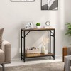 Livofloral Narrow Console Table, 29.5" Entryway Table with 2 Support