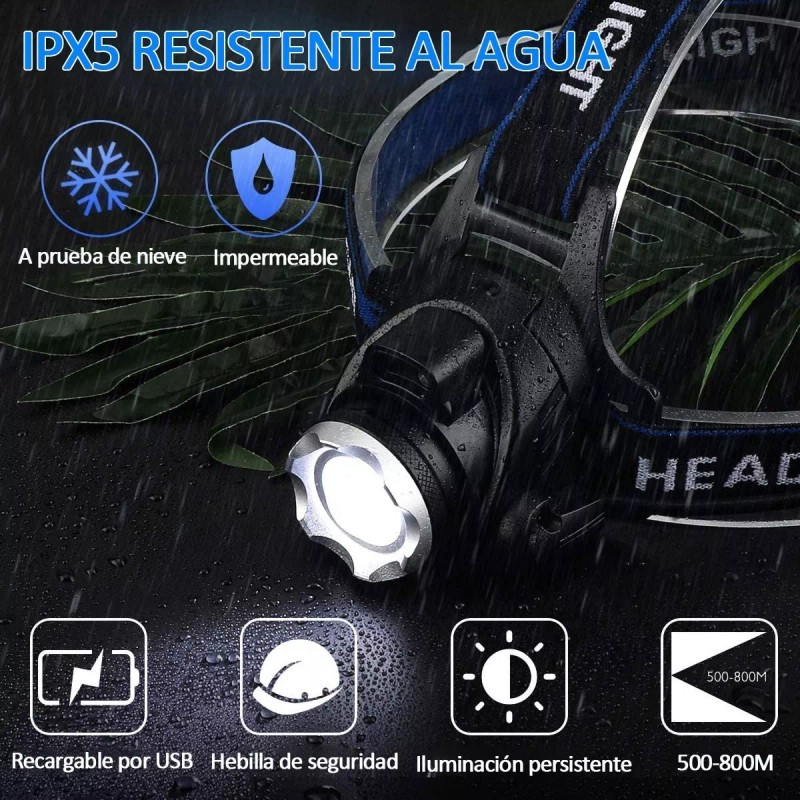 lampara minera Lámpara Led Led Minera Recargable Usb Con Sensor