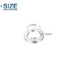 sourcing map #6 Split Lock Washer, 100Pcs 304 Stainless Steel