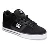 DC Men's Pure MID Casual Skate Shoe, Black/White, 9