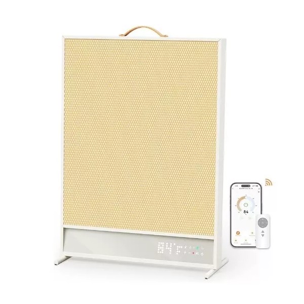 SUNKOS Space Heater with Thermostat, Radiant Convection Far-Infrared Heater, Energy