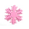 YYCRAFT 20 Felt Snowflake for Christmas Decorations Ornaments 3.5 Inch-Pink