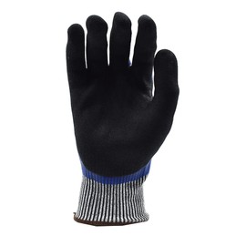 Cordova 3726XL Tuf-Cor 13-Gauge HPPE/Glass Fiber Shell Gloves, Blue Nitrile Full Coating, Black Sandy Nitrile Palm Coating, ANSI Cut Level A4, X-Large
