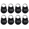 Padlock, 3 Digit Combination Lock, Zinc Alloy Small Security Padlocks