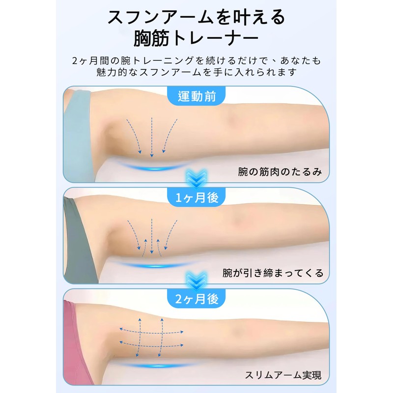 AlpinexFit 二の腕痩せ 360度回転可能 ダイエット器具 カウンター付き 前腕 手首 筋トレ 握力 トレーニング