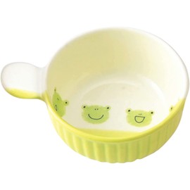 萬古焼 オーブン対応 キッズ 片手スープカップ 皿 カエル君 直径約11cm 子供 こども 食器 陶器 電子レンジ 食洗機可 日本製 12679