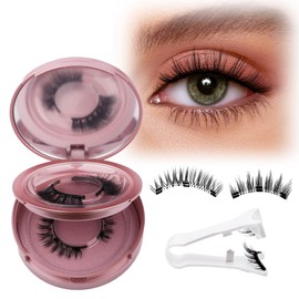 GEMERRY Magnetic Eyelashes with Applicator Natural Look Soft Magnetic Lashes No Glue No Eyeliner Needed Lash Applicator Tool Kit Easy to Wear and Remove