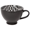 Now Designs 14 oz Textured Latte Mug, Black