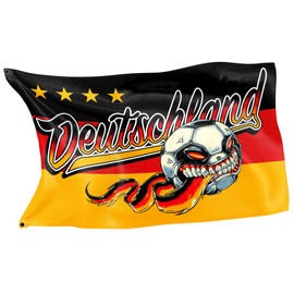 RAHMENLOS Original Design Flag for Football Fan: Germany Flag