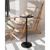 GUOHNHE Height Adjustable Drink Table, Vintage Round Indoor Metal Plant