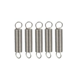 sourcing map Pack of 5 Small Double Hooks Tension Spring Tension Spring Wire Diameter 0.016 Inches Outside Diameter 0.16 Inches Stainless Steel