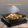 HotLogic 16801155-BLK Food Warming Tote Lunch Bag 120V with Glass